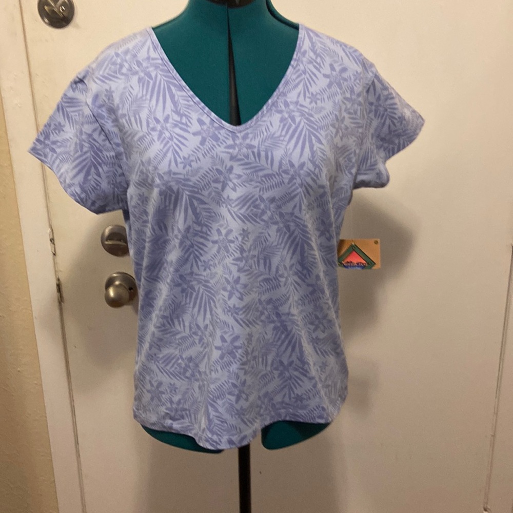 NorthCrest Floral T-Shirt L(14-16) short sleeve